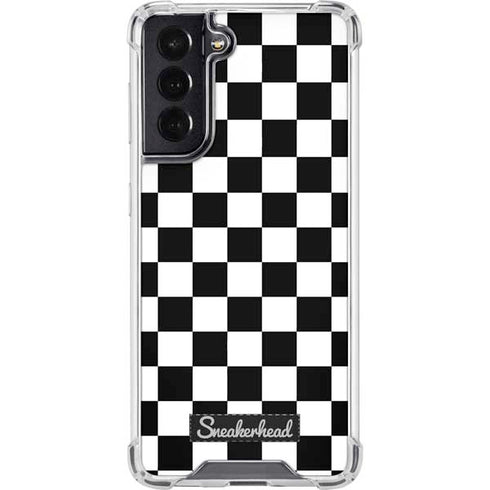 Sneakerhead Checkered Galaxy S22 Clear Case
