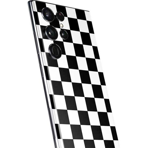 Sneakerhead Checkered Galaxy S22 Ultra Skin