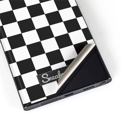Sneakerhead Checkered Galaxy S22 Ultra Skin