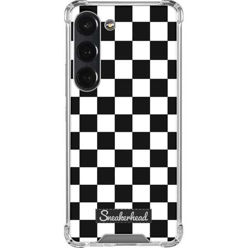 Sneakerhead Checkered Galaxy S23 Clear Case