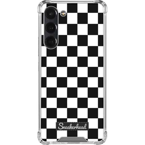 Sneakerhead Checkered Galaxy S23 Plus Clear Case
