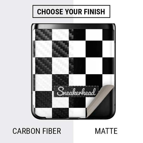 Sneakerhead Checkered Galaxy Z Flip Skin