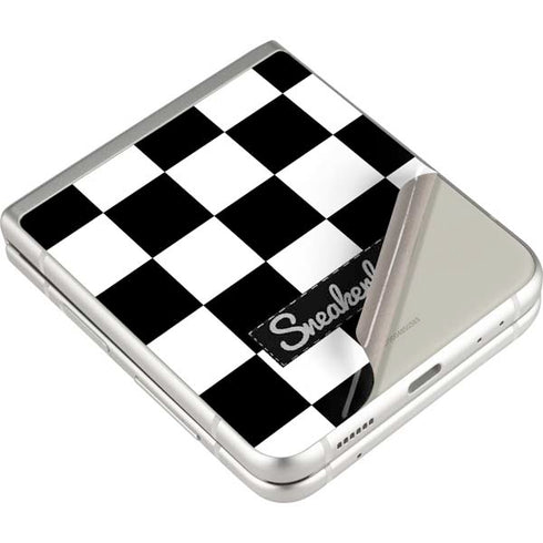 Sneakerhead Checkered Galaxy Z Flip3 5G Skin