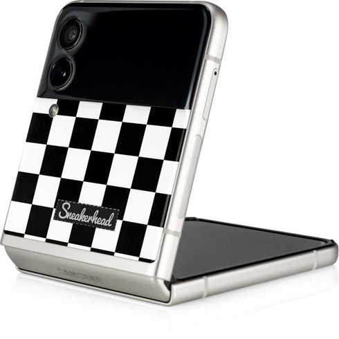 Sneakerhead Checkered Galaxy Z Flip3 5G Skin