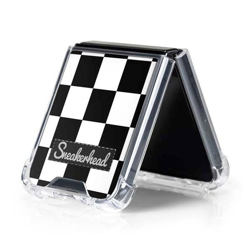 Sneakerhead Checkered Galaxy Z Flip5 5G Clear Case