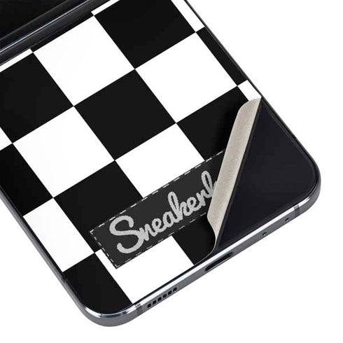 Sneakerhead Checkered Galaxy Z Flip5 5G Skin