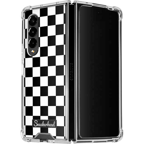 Sneakerhead Checkered Galaxy Z Fold4 5G Clear Case