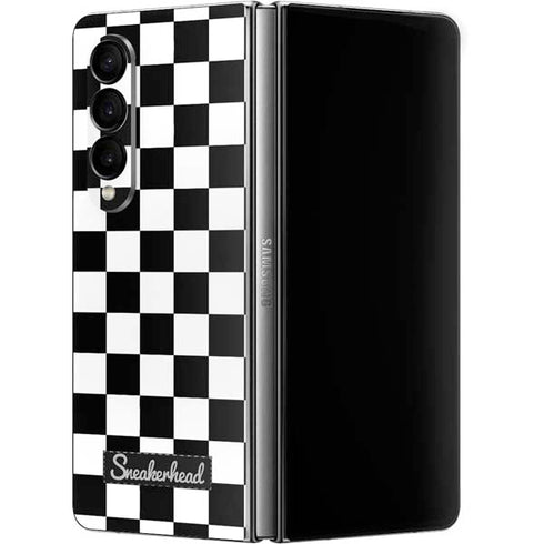 Sneakerhead Checkered Galaxy Z Fold4 5G Skin