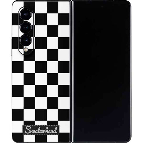 Sneakerhead Checkered Galaxy Z Fold4 5G Skin