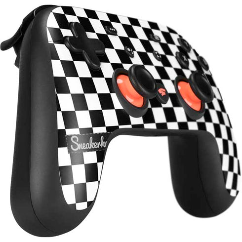 Sneakerhead Checkered Google Stadia Controller Skin