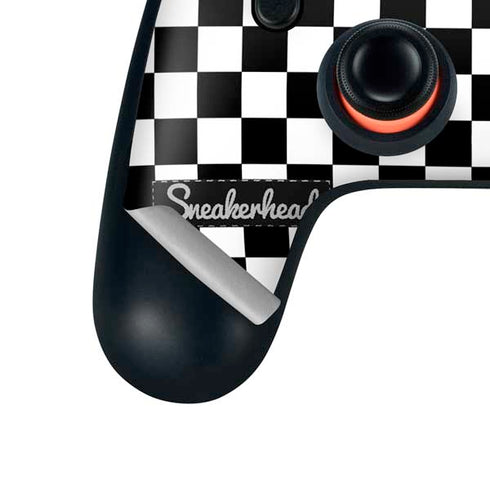 Sneakerhead Checkered Google Stadia Controller Skin
