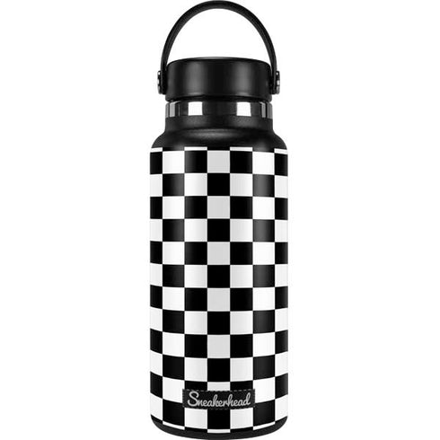 Sneakerhead Checkered Hydro Flask 32oz Wide Mouth Skin