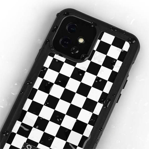 Sneakerhead Checkered iPhone 12 Mini Waterproof Case