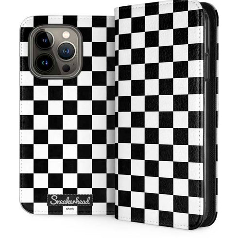 Sneakerhead Checkered iPhone 13 Pro Folio Case