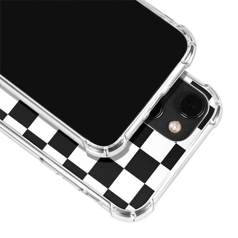 Sneakerhead Checkered iPhone 14 Plus Clear Case