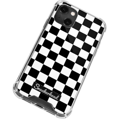 Sneakerhead Checkered iPhone 14 Plus Clear Case