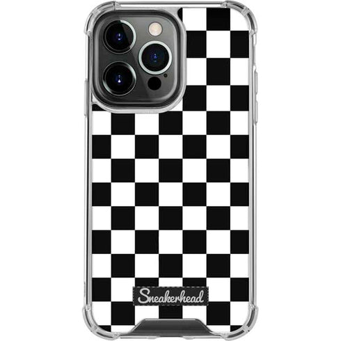 Sneakerhead Checkered iPhone 14 Pro Clear Case