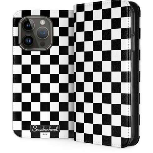 Sneakerhead Checkered iPhone 14 Pro Folio Case