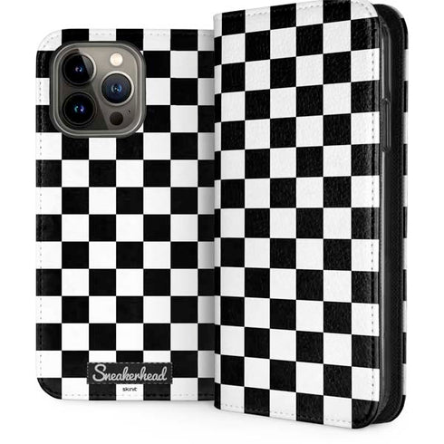 Sneakerhead Checkered iPhone 14 Pro Max Folio Case