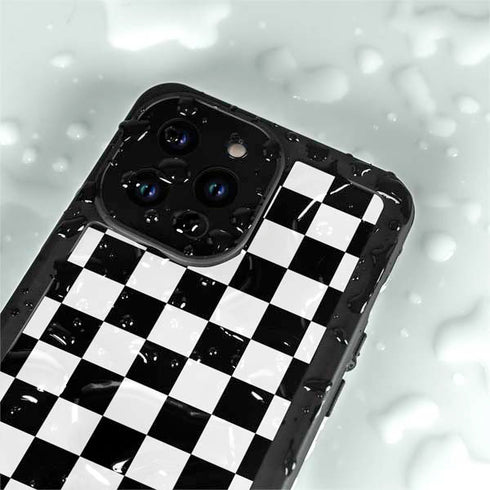 Sneakerhead Checkered iPhone 14 Pro Max Waterproof Case