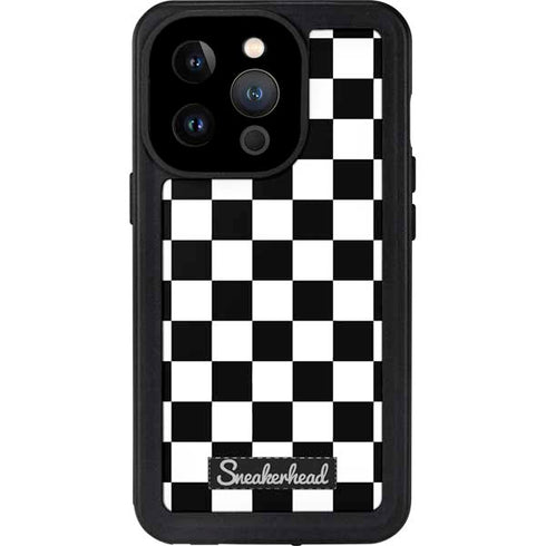 Sneakerhead Checkered iPhone 14 Pro Waterproof Case
