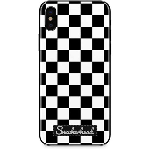 Sneakerhead Checkered iPhone X Skin