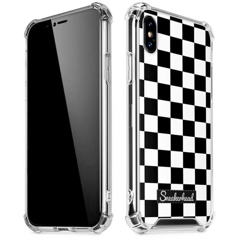Sneakerhead Checkered iPhone XS Max Clear Case