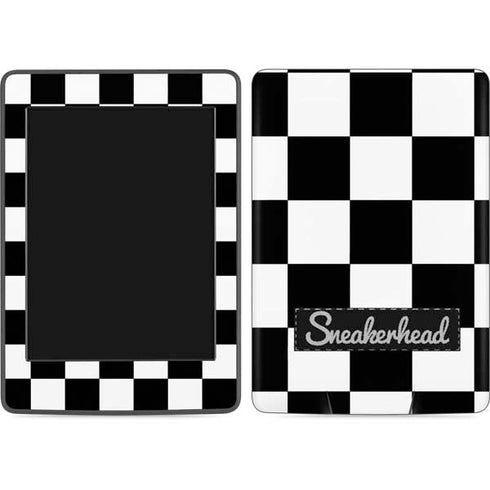 Sneakerhead Checkered Amazon Kindle Skin