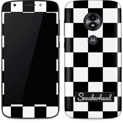 Sneakerhead Checkered Moto E5 Play Skin