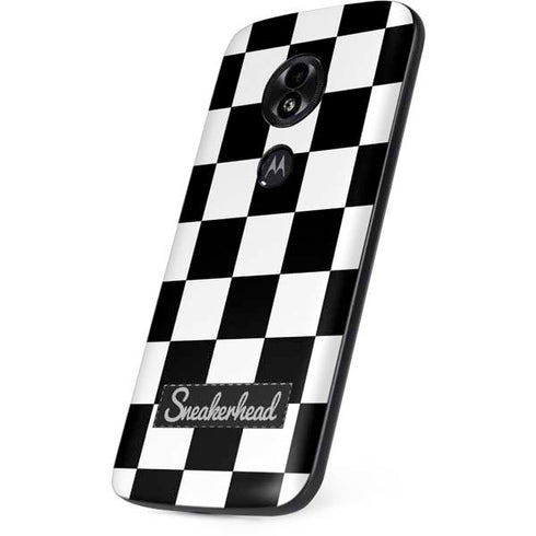 Sneakerhead Checkered Moto E5 Play Skin