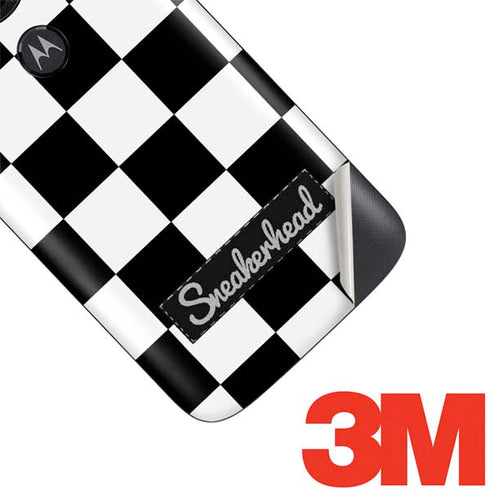 Sneakerhead Checkered Moto E5 Play Skin