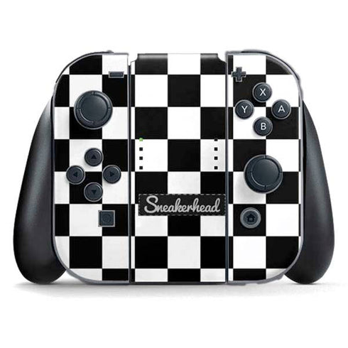 Sneakerhead Checkered Nintendo Switch (2017-2021) Joy-Con Controller Skin