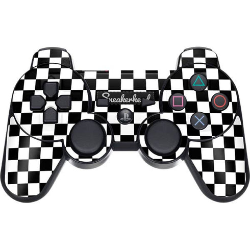 Sneakerhead Checkered PS3 Dual Shock wireless controller Skin