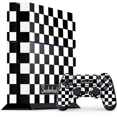 Sneakerhead Checkered PS4 Console and Controller Bundle Skin