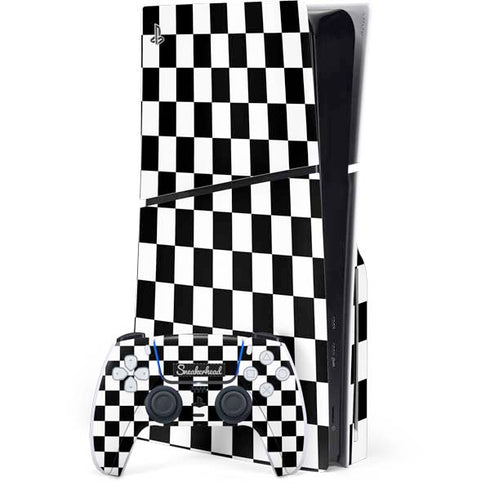Sneakerhead Checkered PS5 Slim Disk Bundle Skin