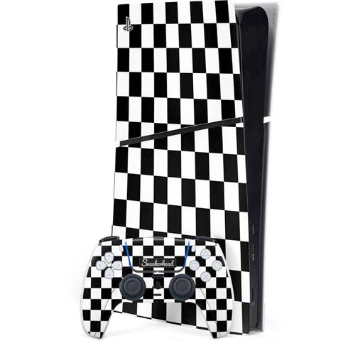 Sneakerhead Checkered PS5 Slim Digital Edition Console Skin
