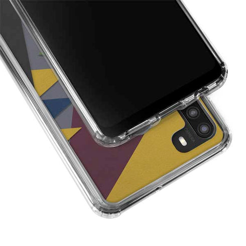Sneakerhead Geometric Galaxy A21 Clear Case