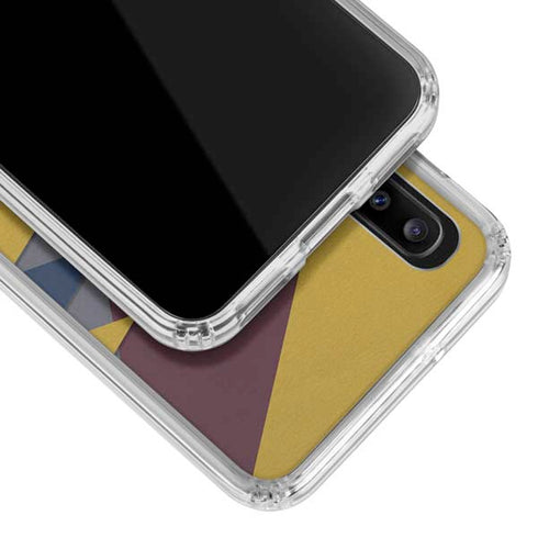 Sneakerhead Geometric Galaxy A30 Clear Case