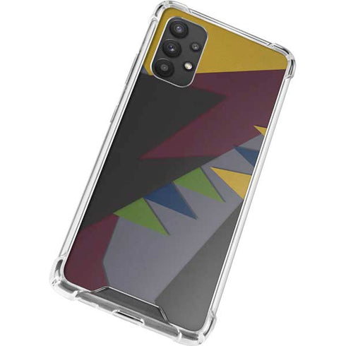 Sneakerhead Geometric Galaxy A32 5G Clear Case