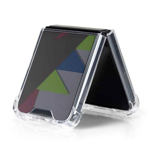 Sneakerhead Geometric Galaxy Z Flip5 5G Clear Case