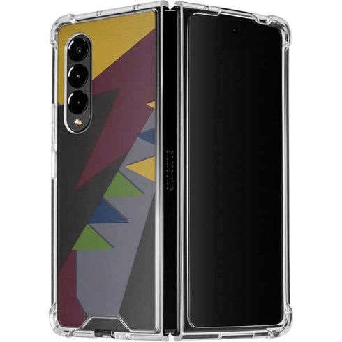 Sneakerhead Geometric Galaxy Z Fold4 5G Clear Case