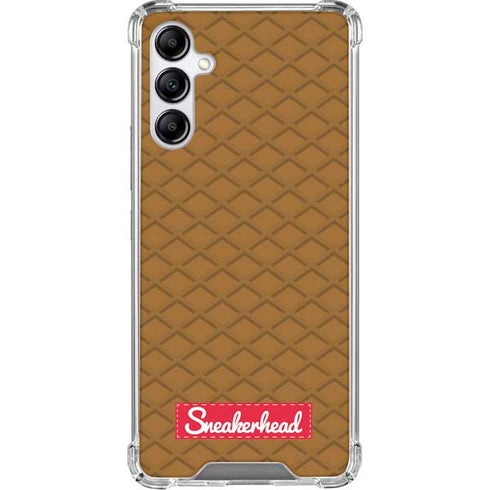 Sneakerhead Gold Pattern Galaxy A15 5G Clear Case
