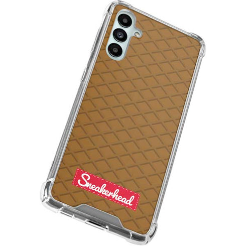 Sneakerhead Gold Pattern Galaxy A15 5G Clear Case