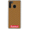 Sneakerhead Gold Pattern Galaxy A21 Clear Case