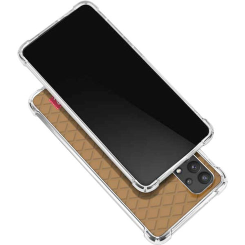 Sneakerhead Gold Pattern Galaxy A32 5G Clear Case
