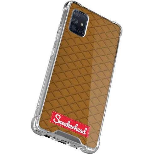 Sneakerhead Gold Pattern Galaxy A51 5G Clear Case
