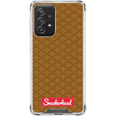 Sneakerhead Gold Pattern Galaxy A52 5G Clear Case