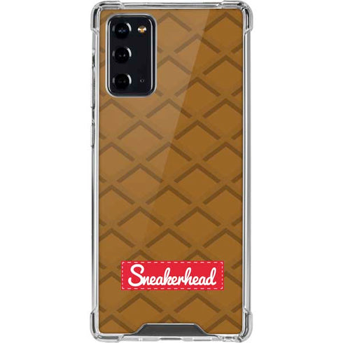 Sneakerhead Gold Pattern Galaxy Note20 5G Clear Case