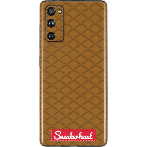 Sneakerhead Gold Pattern Galaxy S20 Fan Edition Skin