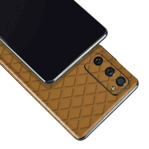 Sneakerhead Gold Pattern Galaxy S20 Fan Edition Skin